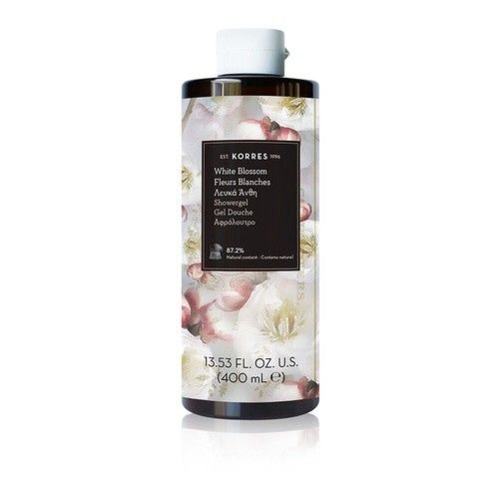 Korres White Blossom Shower Gel Moisturizing Paraben-Free 13.53 fl oz 400 mL
